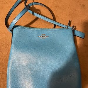 Coach sky blue shoulder bag